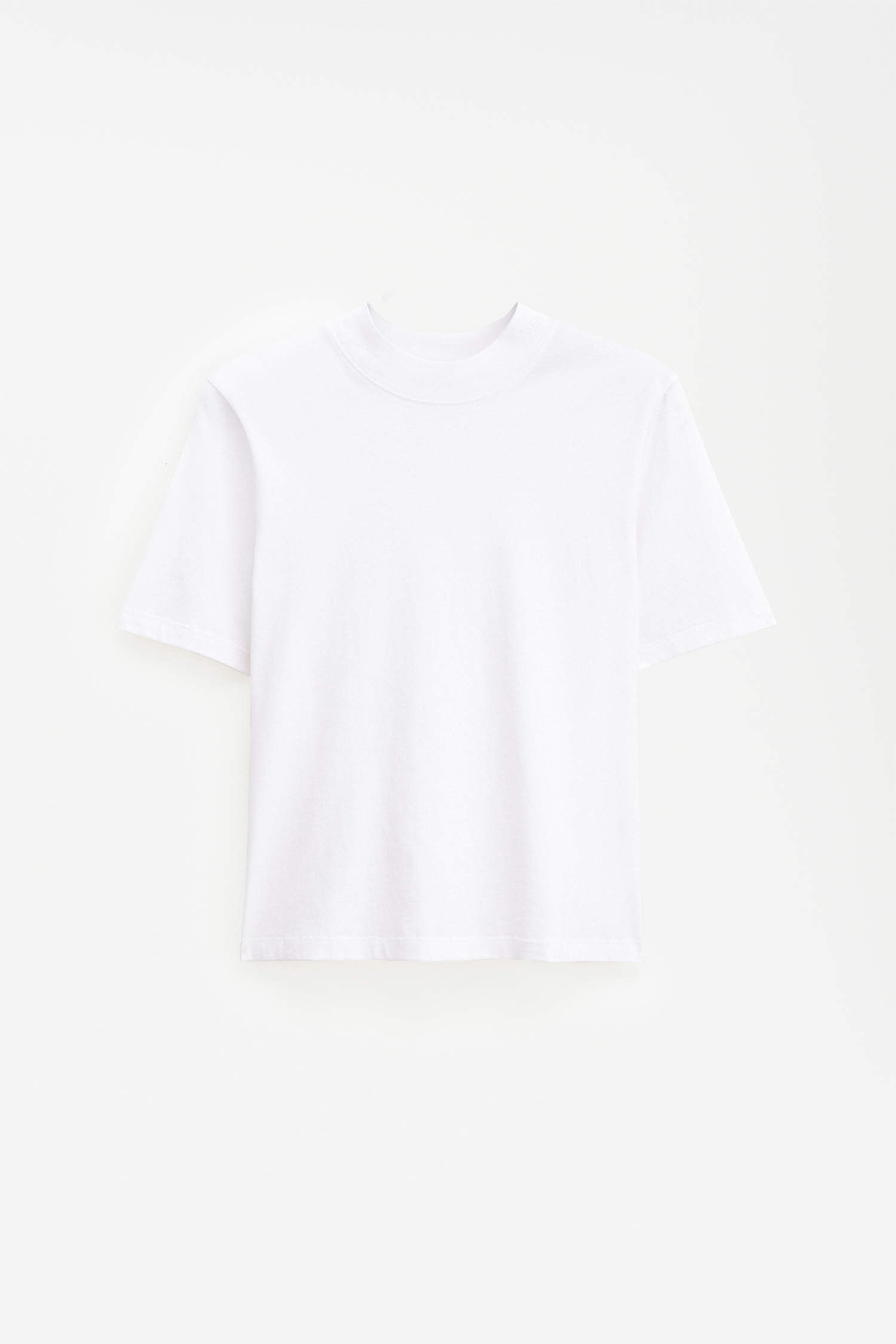 Filippa K Ribbed-knit Mock Neck Top In White